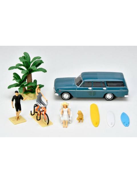 ジオラマコレクション ジオコレ64 #カースナップ19a サーフィン