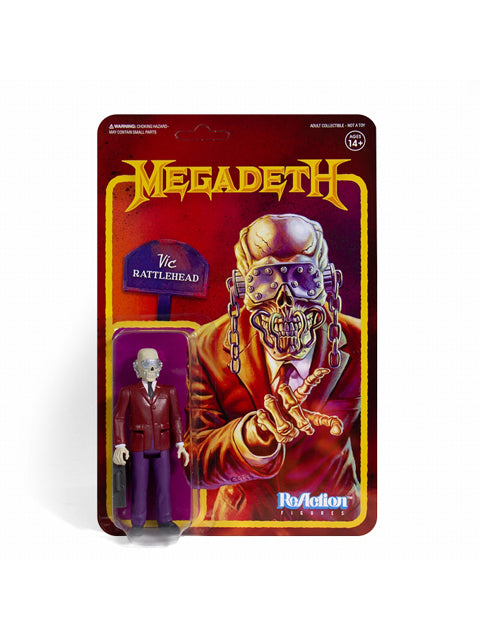 Super 7 Reaction Megadeth Vic Rattlehead