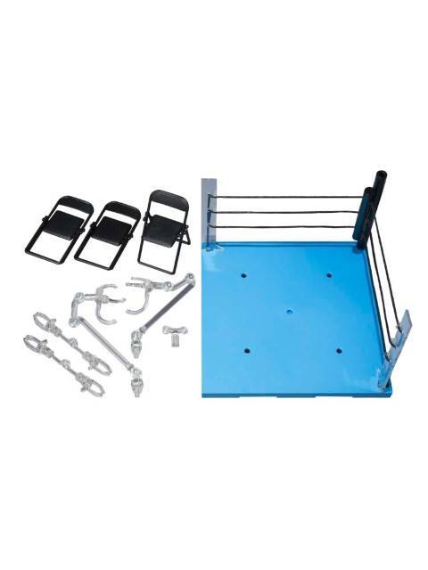 バンダイ 魂STAGE ACT リングコーナー(ニュートラルコーナー)＆パイプ椅子セット for S.H.Figuarts