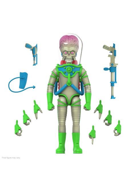 スーパー7 マーズ・アタック！/ マーシャン アルティメイト 7インチ アクションフィギュア インベージョン・ビギンズ グロウ ver