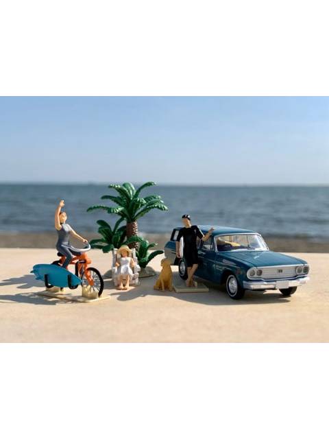 ジオラマコレクション ジオコレ64 #カースナップ19a サーフィン