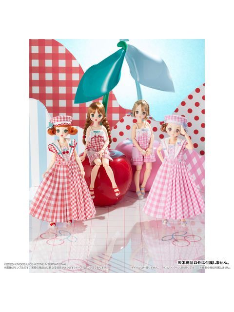 アゾン 1/6スケール用 BonBons チェリー＆ギンガムショートオールインワンセット レッド