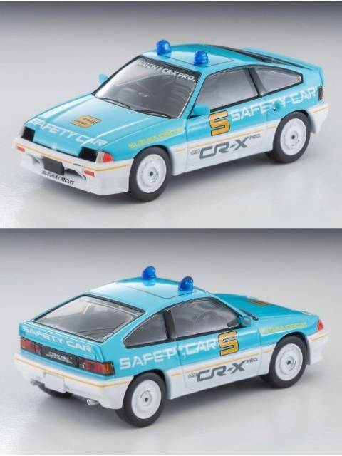 Tomica Limited Vintage Neo LV-N318a Honda Ballade Sports CR-X MUGEN CR-X PRO Suzuka Circuit Safety Car (Light Blue/White)