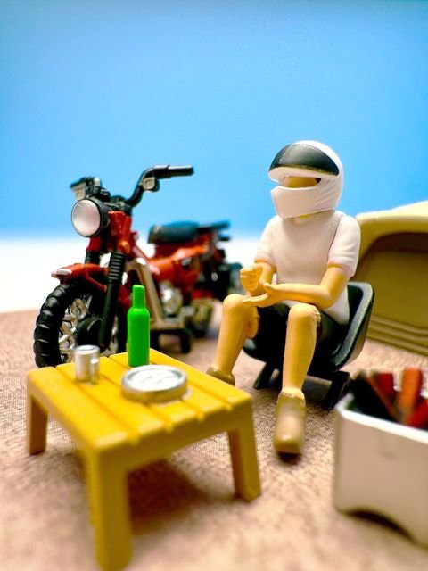 トミーテック ジオコレ64 #カースナップ30a ソロキャンプ (ホンダ CT125・ハンターカブ付属)