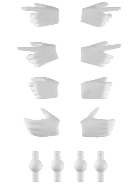 リトルアーモリー 【LA-OP21】 メガミデバイス用銃の持ち手ホワイト 【プラモデル】