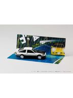 ホビージャパン 1/64 Toyota COROLLA LEVIN (AE86)/頭文字D 秋山 渉 VS 高橋 啓介