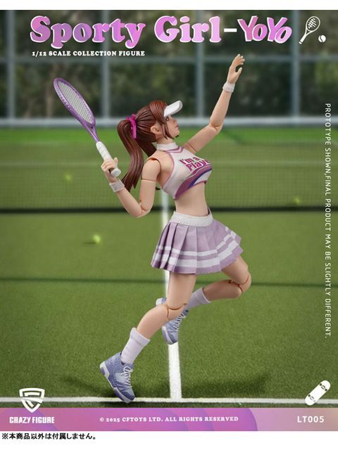 CRAZY FIGURE LT005 Sporty girl(スポーティーガール)YOYO(ヨーヨー) 1/12スケール可動フィギュア