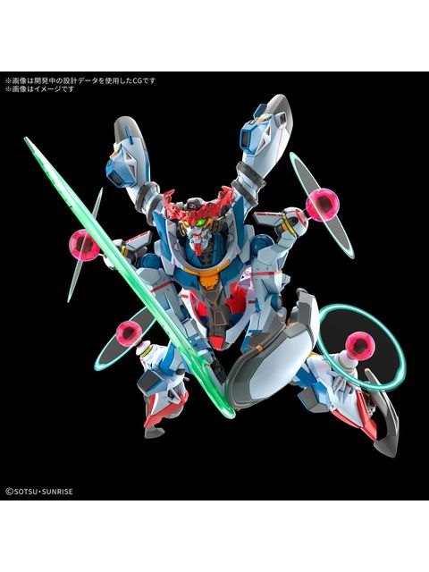ガンプラ HG 1/144 GQuuuuuuX(エンディミオン・ユニット覚醒時)