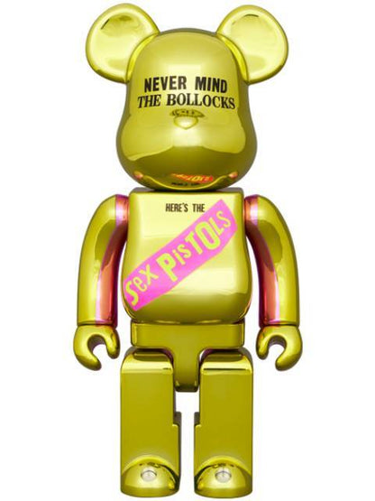 BE@RBRICK Sex Pistols NEVER MIND THE BOLLOCKS Chrome Ver. 100％ & 400％