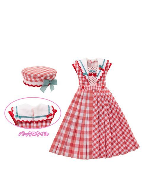 アゾン 1/6スケール用 BonBons チェリー＆ギンガムセーラーワンピースセット レッド