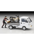 トミカリミテッドヴィンテージ ネオ LV-N330a ホンダ アクティ トラック バイク店仕様(白) ホンダ CT125・ハンターカブ付