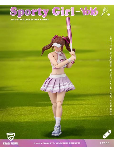 CRAZY FIGURE LT005 Sporty girl(スポーティーガール)YOYO(ヨーヨー) 1/12スケール可動フィギュア