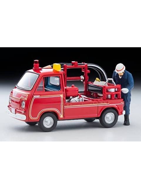 Tomica Limited Vintage LV-68c Subaru Sambar Pump Fire Truck (with figure)