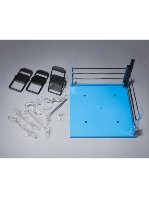 バンダイ 魂STAGE ACT リングコーナー(ニュートラルコーナー)＆パイプ椅子セット for S.H.Figuarts