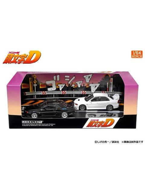 MODELER'S 1/64 頭文字D セットVol.18 中里毅スカイラインGT-R(BNR32) ＆ 岩城清次ランサーエボリューションIV