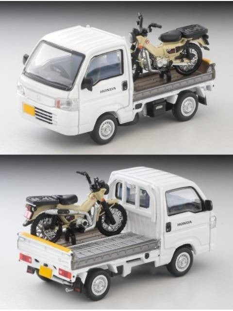 トミカリミテッドヴィンテージ ネオ LV-N330a ホンダ アクティ トラック バイク店仕様(白) ホンダ CT125・ハンターカブ付