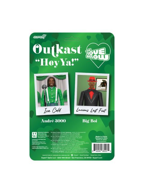 スーパー7 リ・アクション OUTKAST アウトキャスト: ビッグ・ボーイ＆アンドレ3000 2PK HEY YA！ Ver