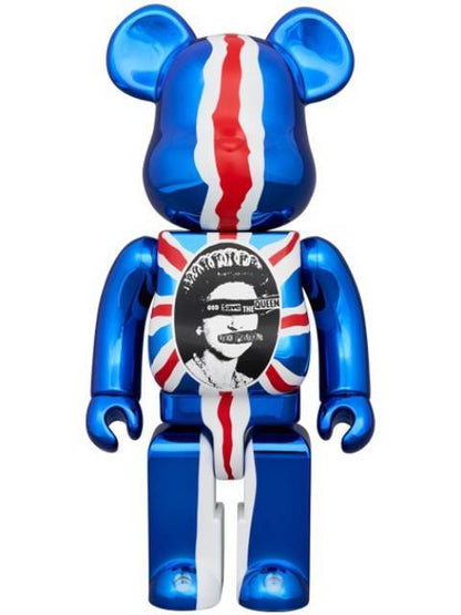 BE@RBRICK Sex Pistols "God Save The Queen" Chrome Ver. 100％ & 400％