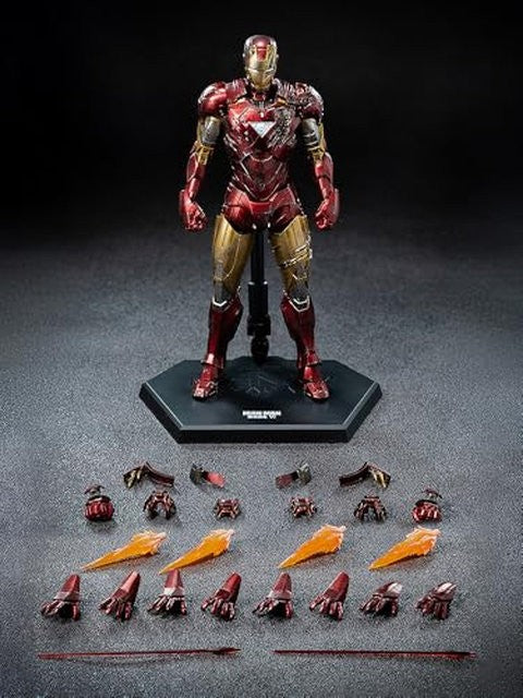threezero DLX アイアンマン・マーク6(バトルダメージ) 1/12 可動フィギュア 「インフィニティ・サーガ」