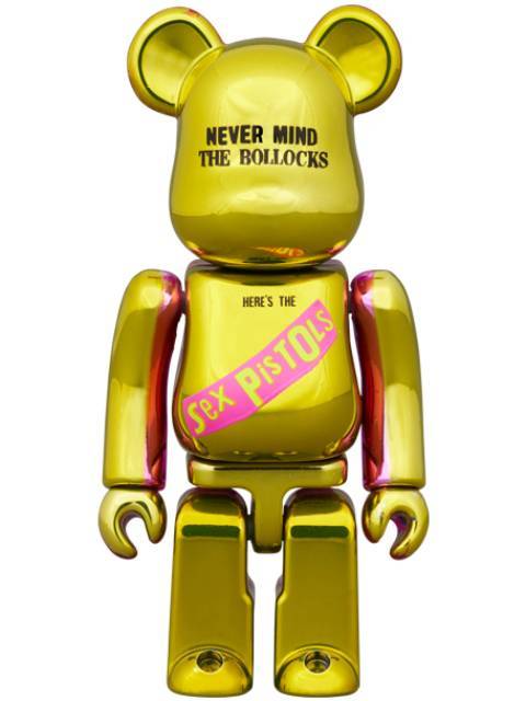 BE@RBRICK Sex Pistols NEVER MIND THE BOLLOCKS Chrome Ver. 100％ & 400％