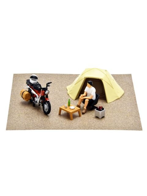 トミーテック ジオコレ64 #カースナップ30a ソロキャンプ (ホンダ CT125・ハンターカブ付属)