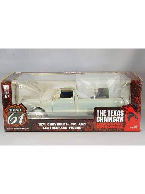 ハイウェイ61 1/18 1971 シボレー C-10 with レザーフェイス フィギュア 「悪魔のいけにえ / The Texas Chain Saw Massacre(1974)」