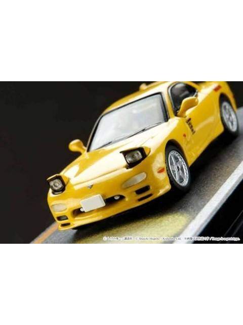 京商 1/64 マツダ RX-7 FD3S RED SUNS/頭文字D VS藤原拓海 高橋啓介ドライバーフィギュア付き 完成品ミニカー HJ645007DA