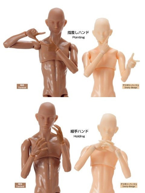 ペットワークス 六分の一男子図鑑 PW-28/29BODY手先・足先セット EX 褐色