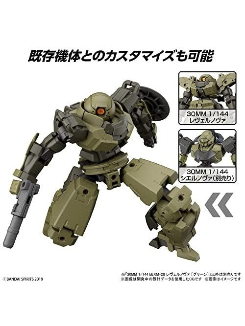 30 MINUTES 30MM 1/144 bEXM-28 レヴェルノヴァ [グリーン] 【プラモデル】