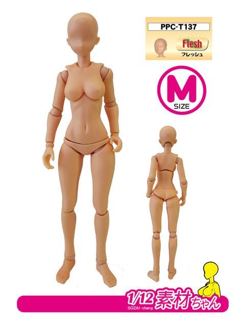 ホビーベース 1/12素材ちゃんM フレッシュ プレミアムパーツコレクション 関節技EX
