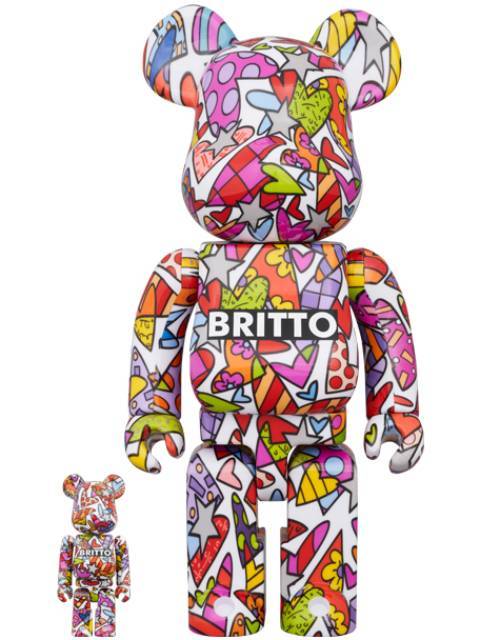 BE@RBRICK ROMERO BRITTO HEART 100% &amp; 400%