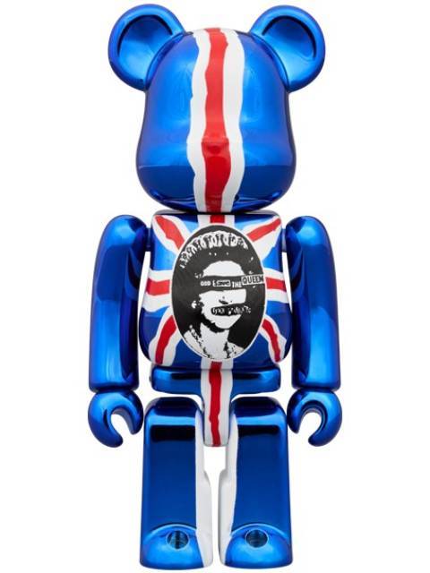 BE@RBRICK Sex Pistols "God Save The Queen" Chrome Ver. 100％ & 400％