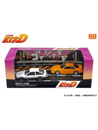 MODELER'S 1/64 頭文字D セットVol.19 中村賢太シルビア(S14) ＆ 藤原拓海トレノ(AE86)