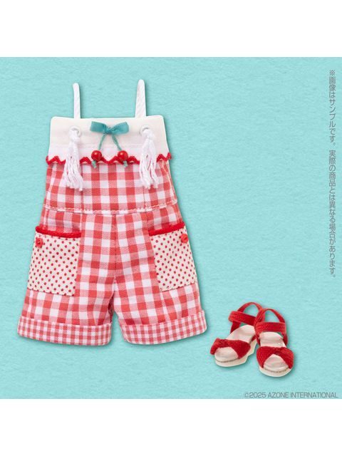 アゾン 1/6スケール用 BonBons チェリー＆ギンガムショートオールインワンセット レッド