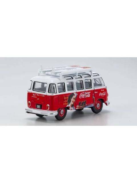 京商 OXFORD 1/76 VW T1 バス サーフボード付 コカ・コーラ