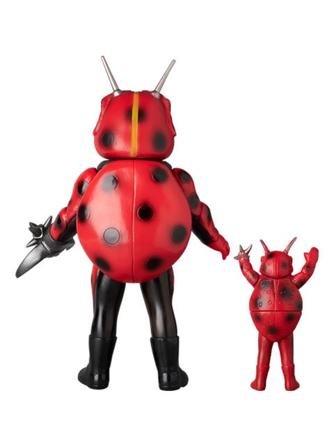 東映レトロソフビ クサリガマテントウ マスクオープンver.+ミニソフビ メディコムトイ 【限定品】 クサリガマテントウ (マスクオープンVer.)+