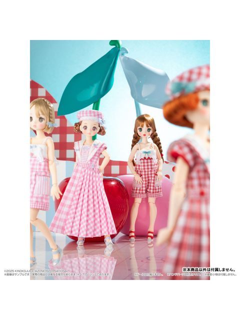 アゾン 1/6スケール用 BonBons チェリー＆ギンガムショートオールインワンセット ピンク
