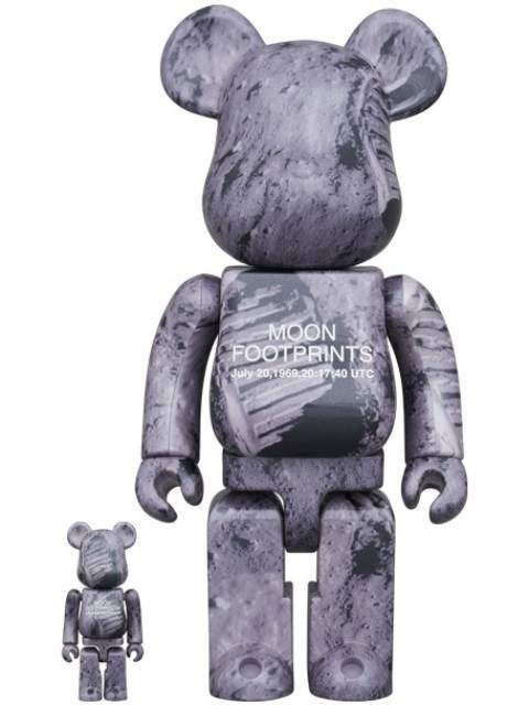 BE@RBRICK MOON FOOTPRINTS 100％ & 400％