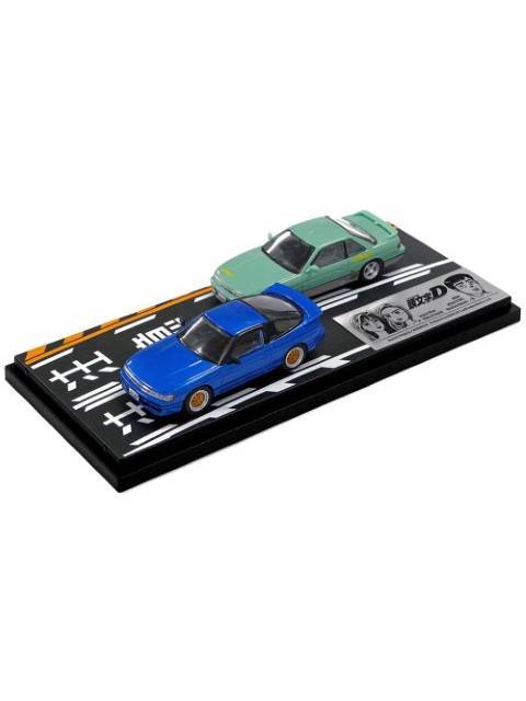 MODELER'S 1/64 頭文字D セットVol.20 真子・沙雪シルエイティ ＆ 池谷浩一郎シルビア(S13)