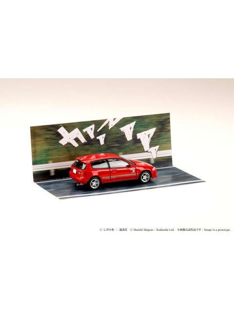 ホビージャパン 1/64 Honda CIVIC (EG6) 妙義 Night Kids / 頭文字D 庄司 慎吾 VS 藤原 拓海