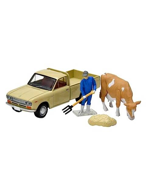 トミカリミテッドヴィンテージ LV-195d ダットサン 1300 トラック(薄茶)フィギュア付