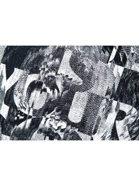 メディコムトイ SQUARE CUSHION 「MONEY IS YOUR GOD」 WHITE×BLACK