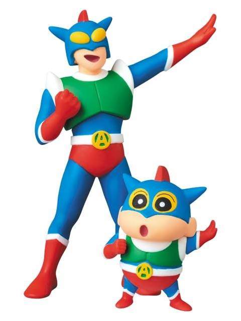 メディコムトイ UDF アクション仮面＆アクション仮面しんちゃん(リニューアル版) 【再販】 「クレヨンしんちゃん」