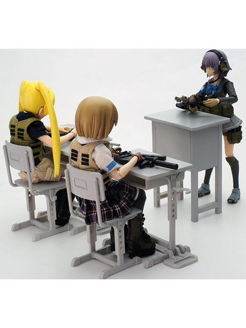トミーテック 1/12スケール リトルアーモリー LittleArmory LD011 指定防衛校の机 グリースガンセット