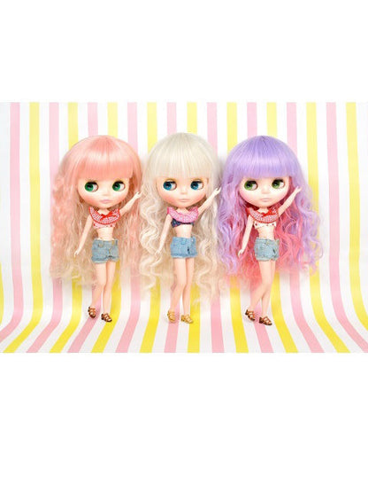 Blythe Original Super Deluxe Wig Curly Long Sherbet Vanilla