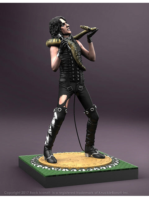 Knuckle Bonz アリス クーパー II スネーク / ロックアイコン ポリレジン製スタチュー 塗装済み完成品