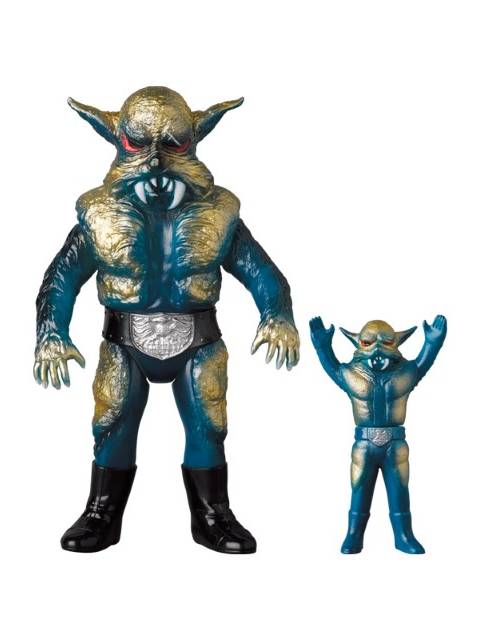 【限定品】 メディコムトイ 狼男(新色)+ミニソフビ (仮面ライダーより) 【新古品 特別価格】