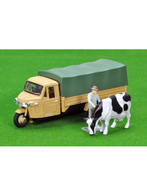 トミカリミテッドヴィンテージ LV-12d ダイハツ CO10T(茶)フィギュア付き