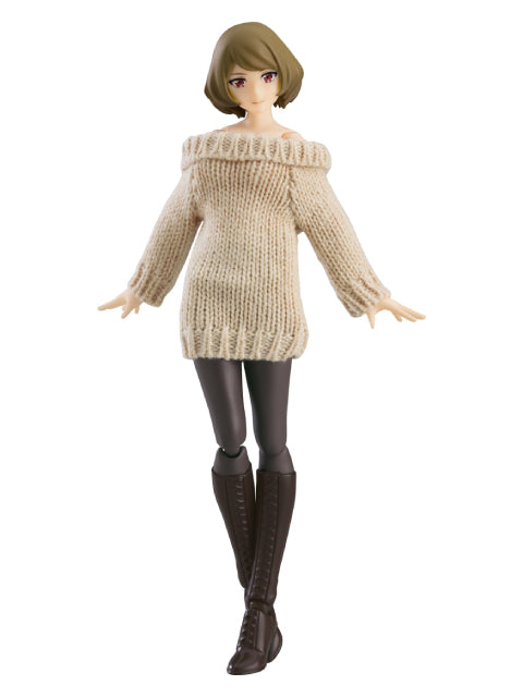 figma Styles 女性body(チアキ) with オフショルセーターワンピ