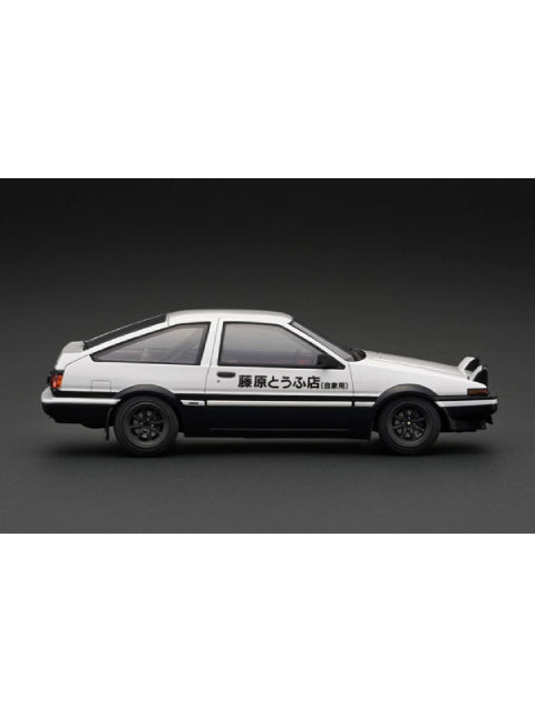 イグニッションモデル 1/18 INITIAL D Toyota Sprinter Trueno 3Dr GT Apex (AE86) White/Black 「頭文字D / イニシャルD」